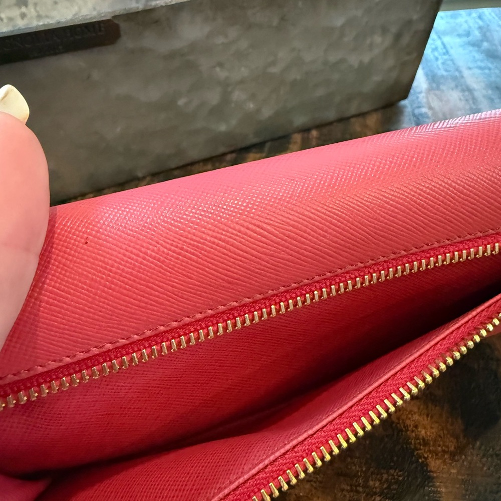 Prada Pink Leather Chain Wallet Crossbody - Picture 9 of 16